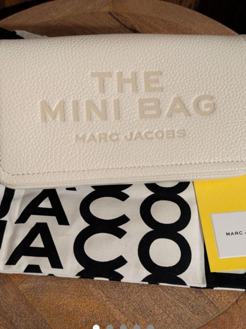 Marc Jacobs Mini Bag in White Pebbled Leather